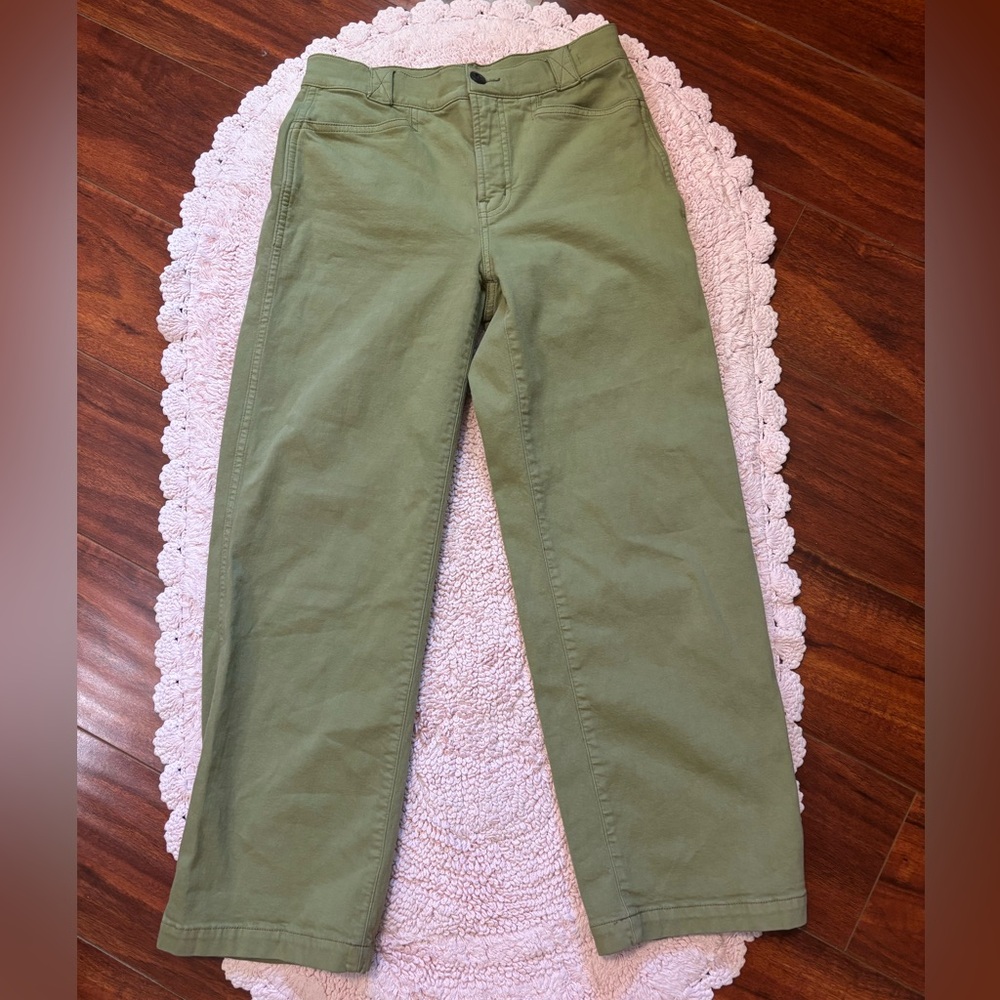 Madewell Green Emmett Straight Leg Pants